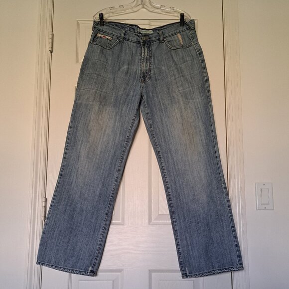 Paco Straight Leg Distressed Jeans Vintage 36 X 32 - Picture 8 of 12